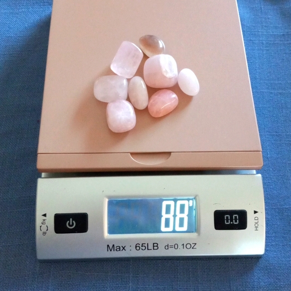 Rose Quartz Crystal Tumbles - Picture 3 of 4